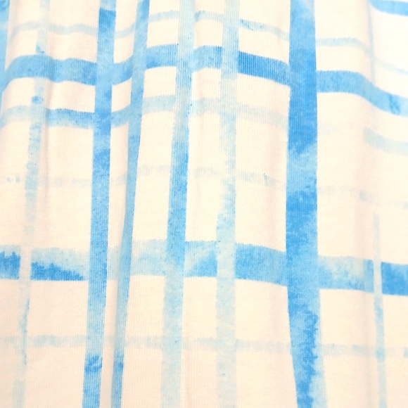 Denim & Co. Women's Blue Plaid Sleeveless Top - Picture 3 of 6